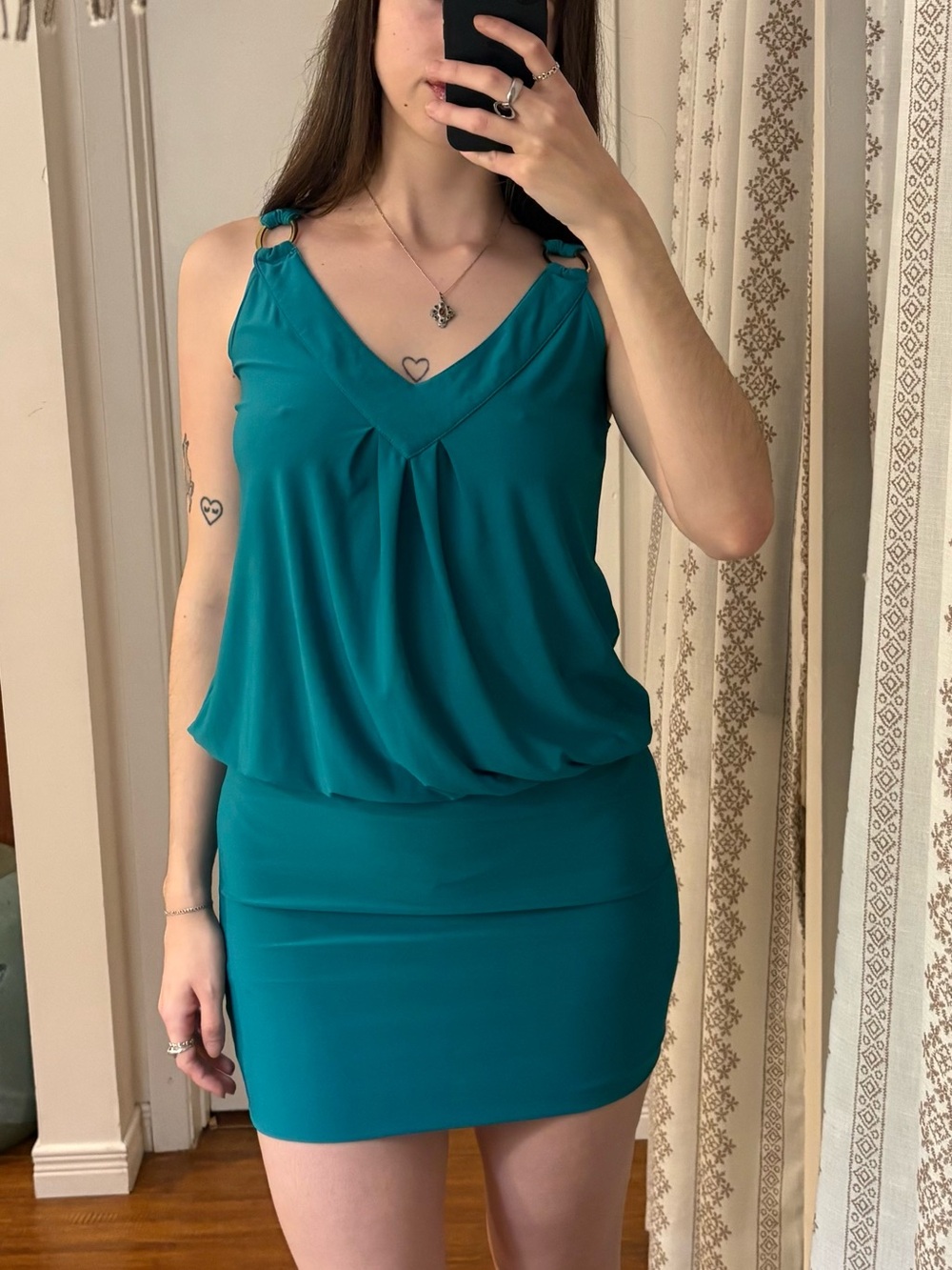 Costa Blanca teal mini dress